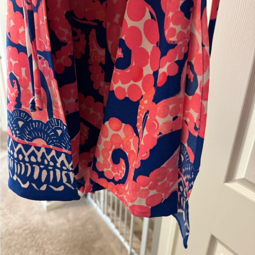 Lilly Pulitzer Donna Romper – Ikat Blue M’Ocean Engineered Print - Picture 2 of 3